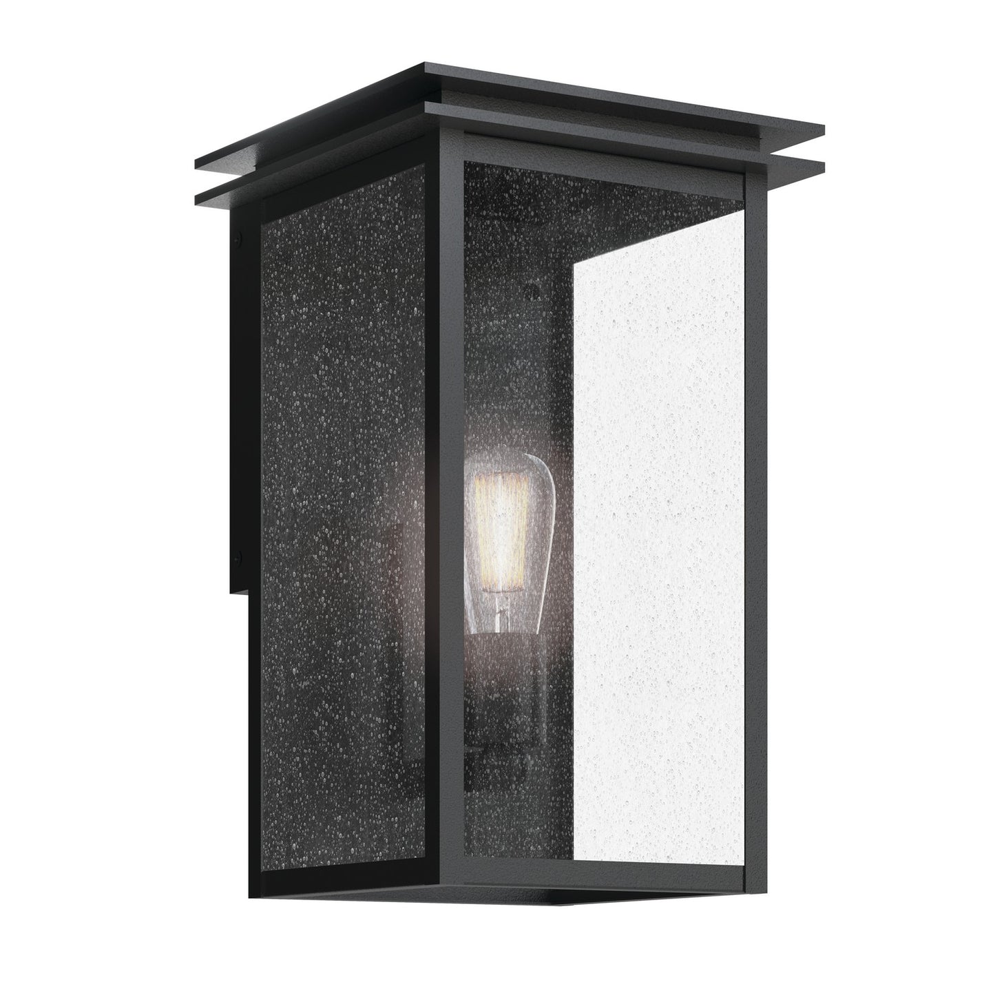 Arkville One Light Outdoor Wall Mount in Textured Black