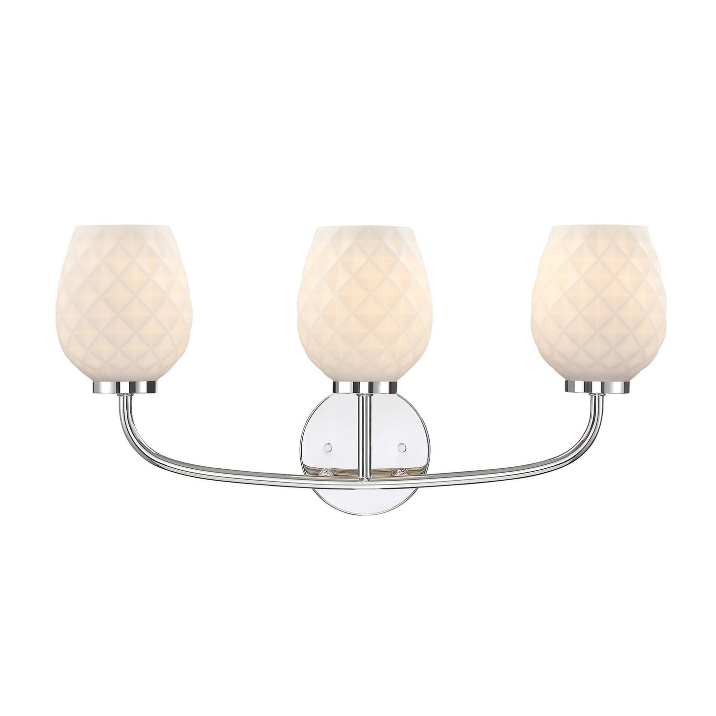 Dita Three Light Vanity in Polished Nickel