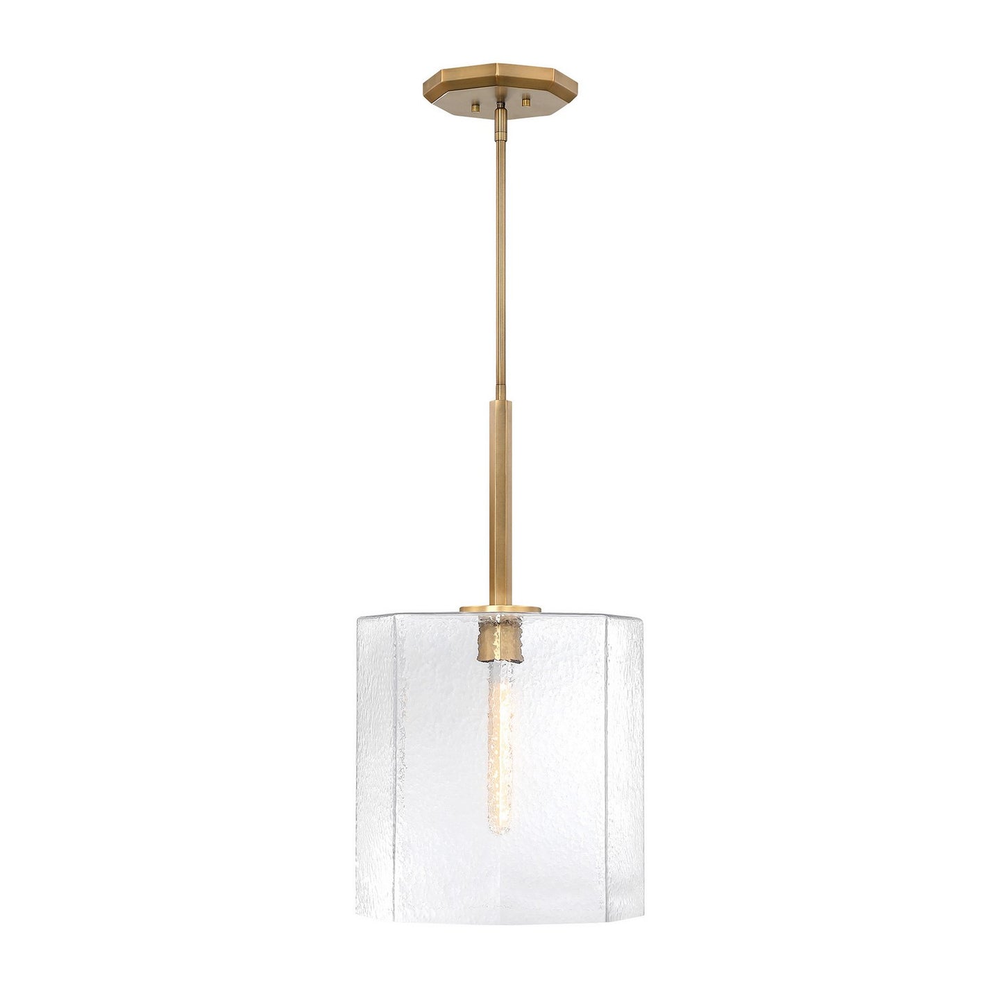 Haven One Light Pendant in Old Satin Brass