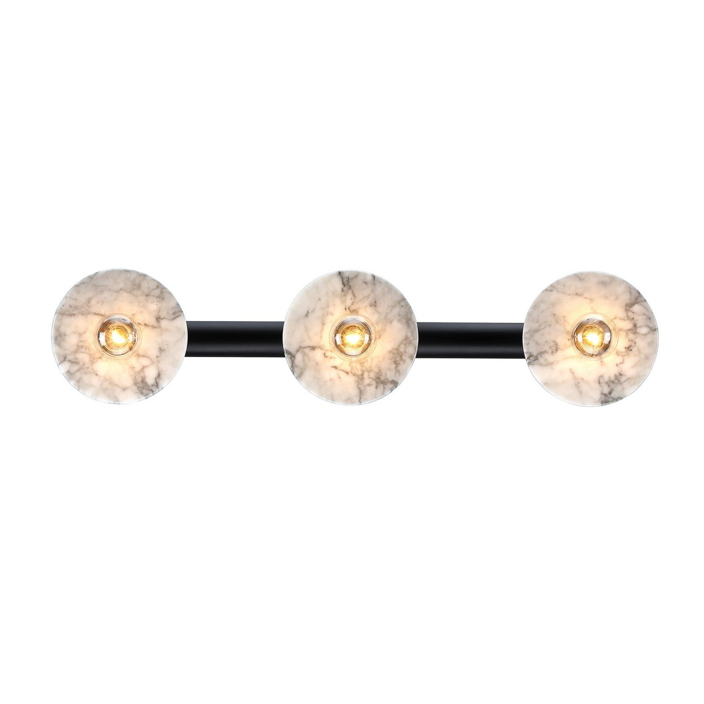 Fina Three Light Vanity in Matte Black