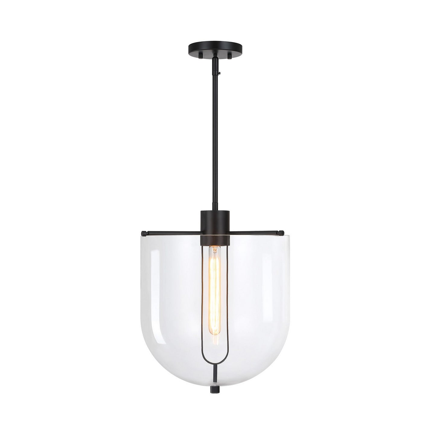 Skylar One Light Pendant in Matte Black