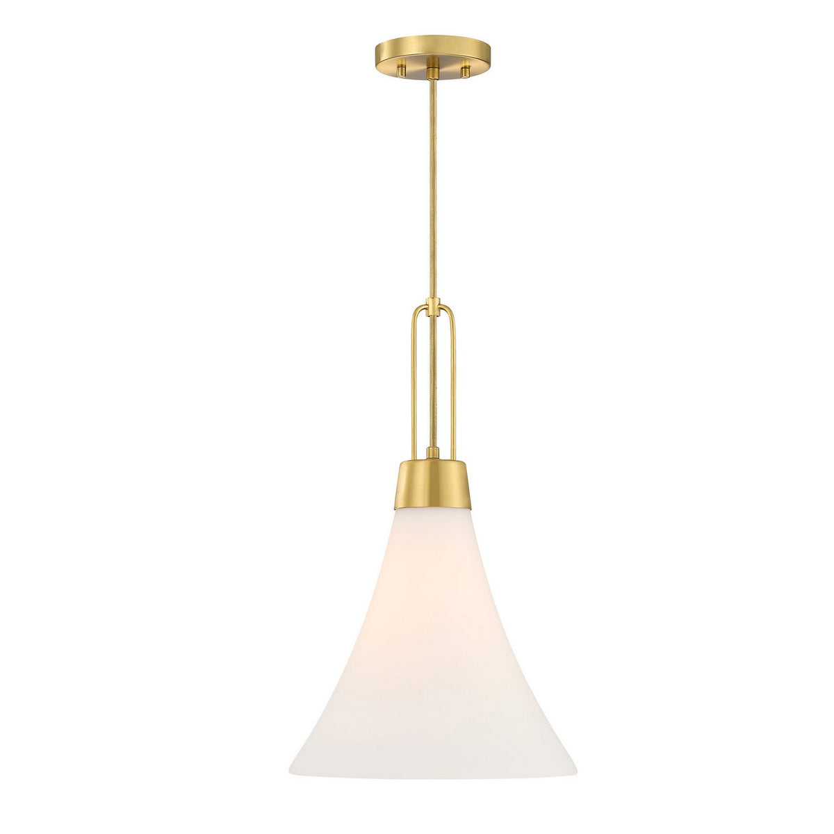 Evergreen Oasis One Light Pendant in Burshed Gold