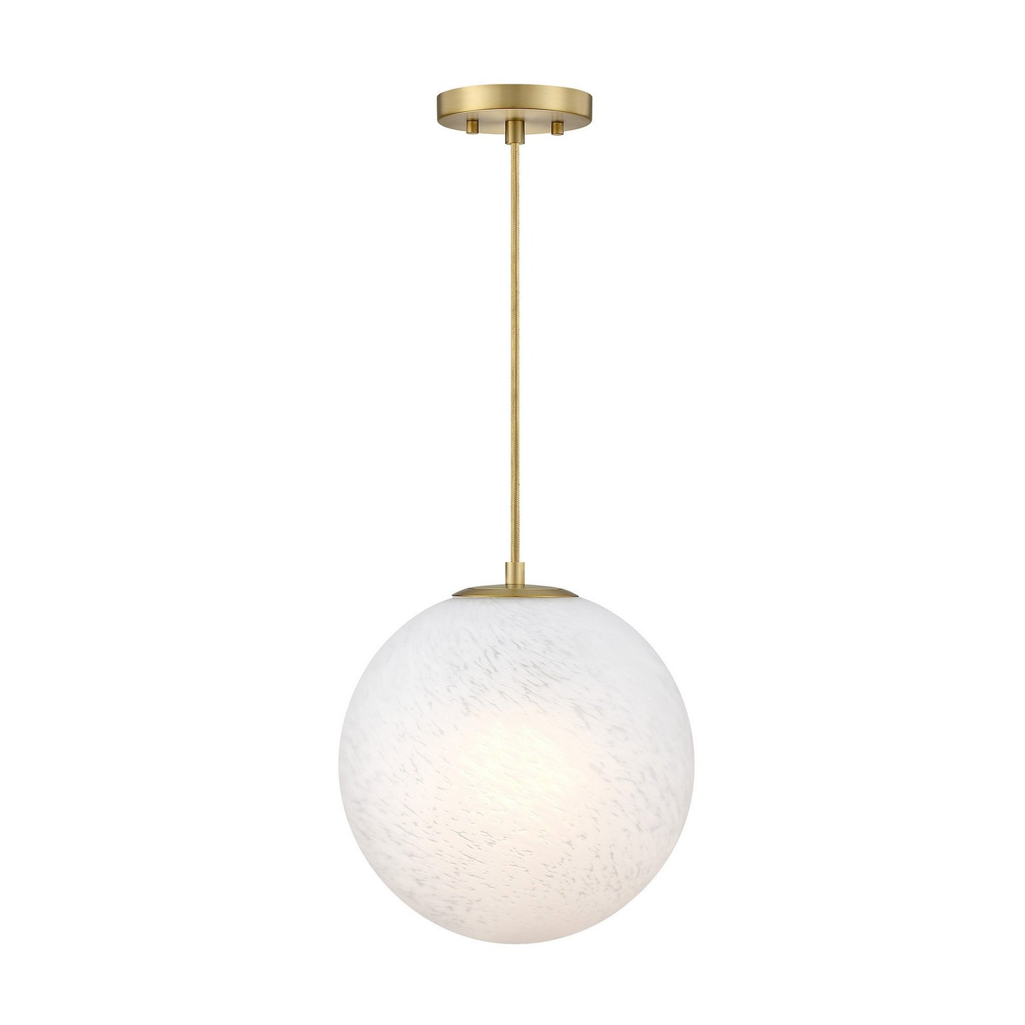 Pixie One Light Pendant in Burshed Gold