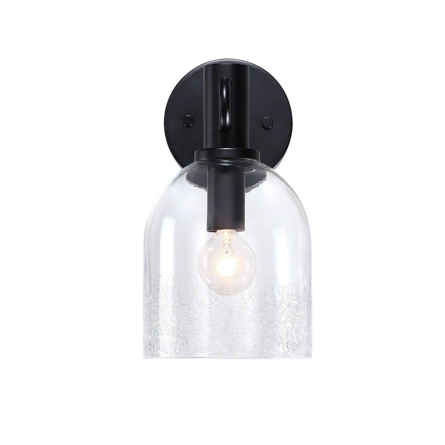 Astra One Light Wall Sconce in Matte Black