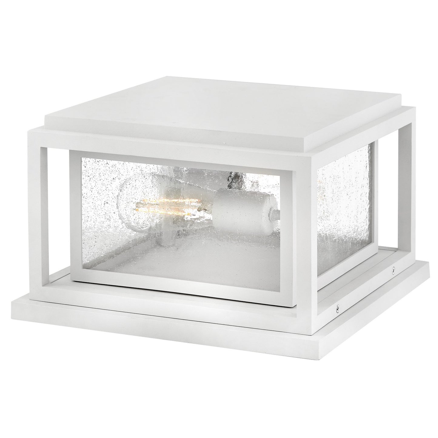 Republic LED Pier Mount in Textured White