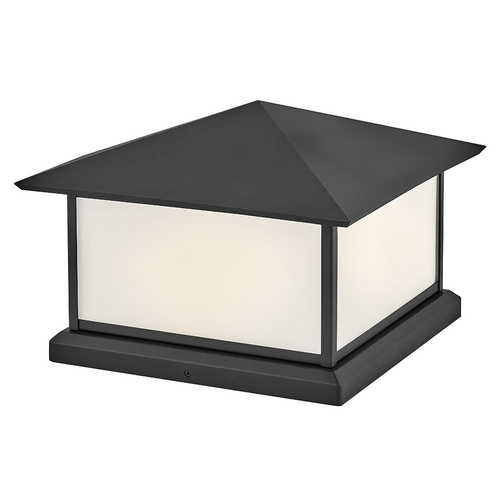 Walter LED Pier Mount in Textured Black