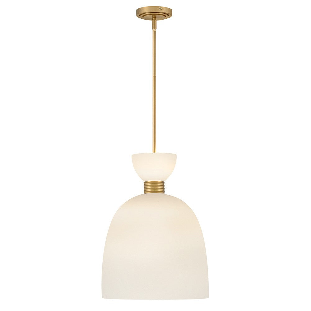 Tallulah LED Pendant in Lacquered Brass