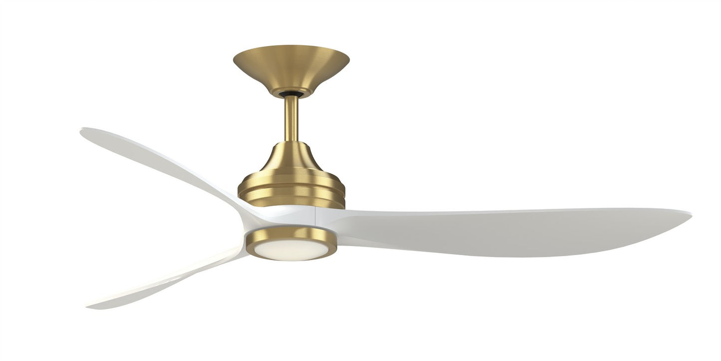 Aviara 60" Ceiling Fan in Brushed Satin Brass