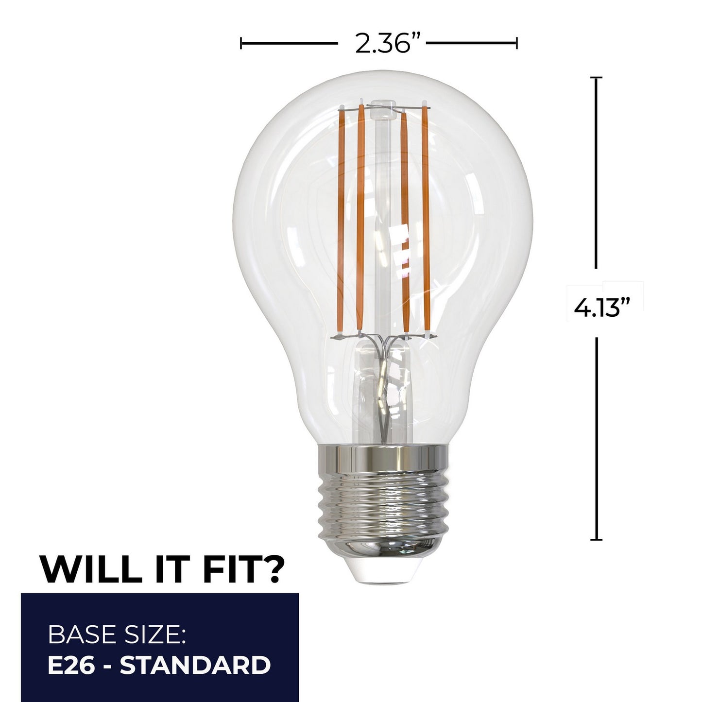 (4-Pack) 5 Light Bulb in Clear