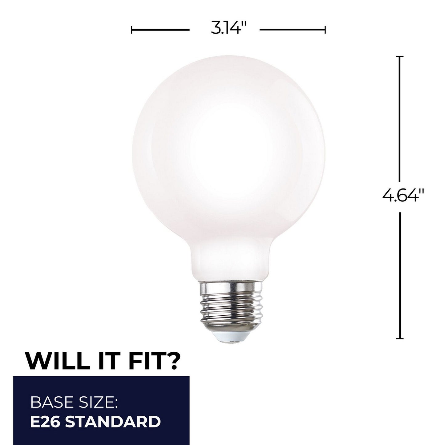 (4-Pack) 5 Light Bulb in Milky