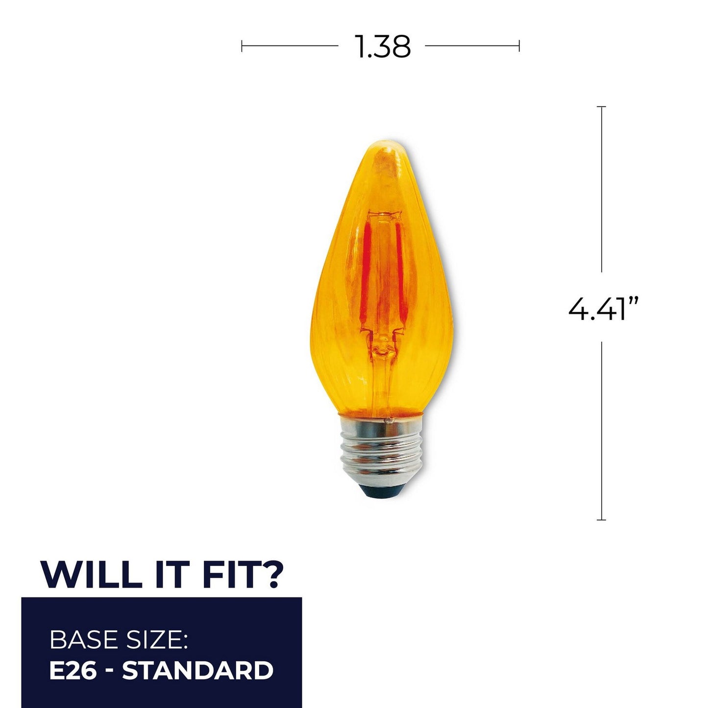Bulbrite - 776581 - Light Bulb - Fiesta - Amber