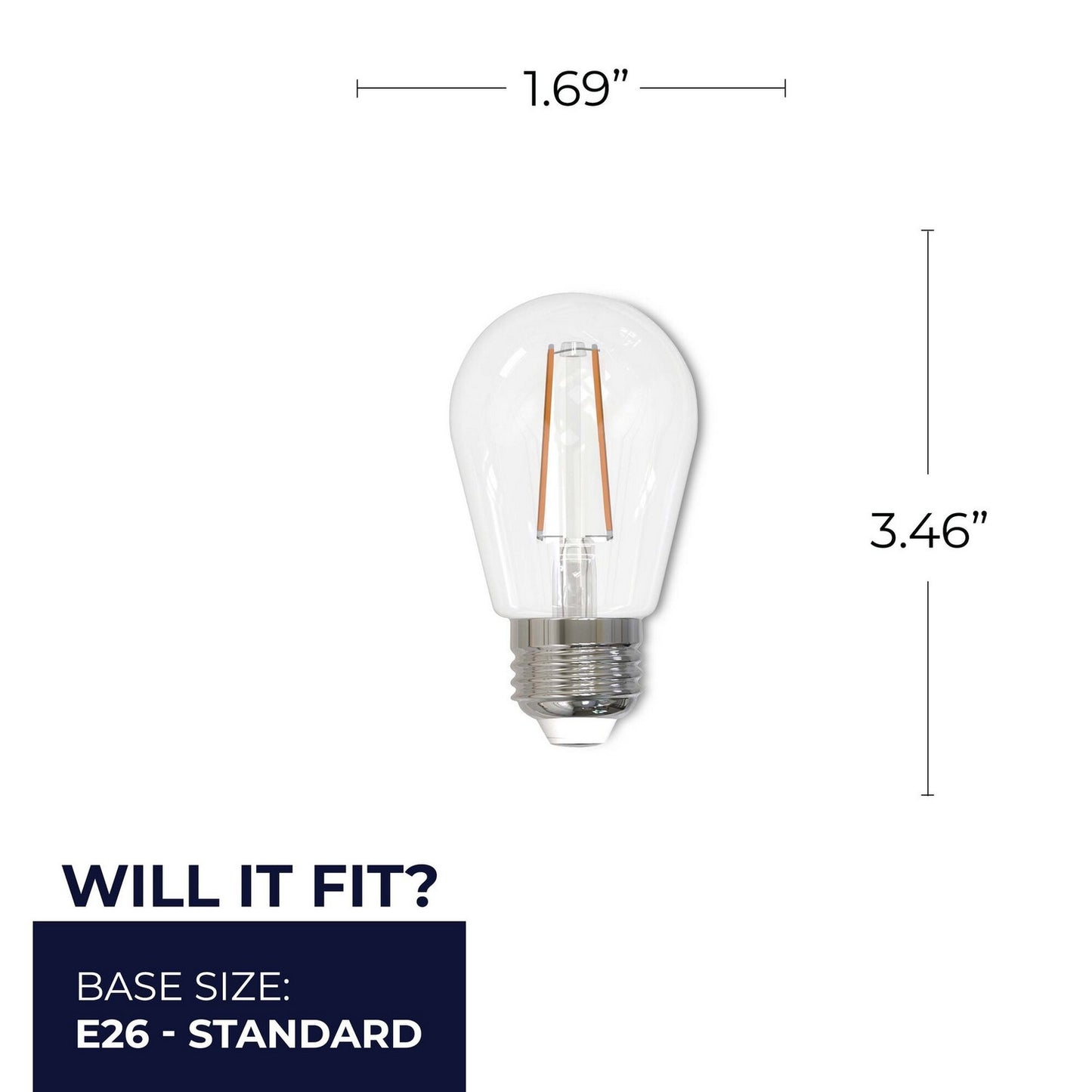 Bulbrite - 776950 - Light Bulb - 3 - Clear