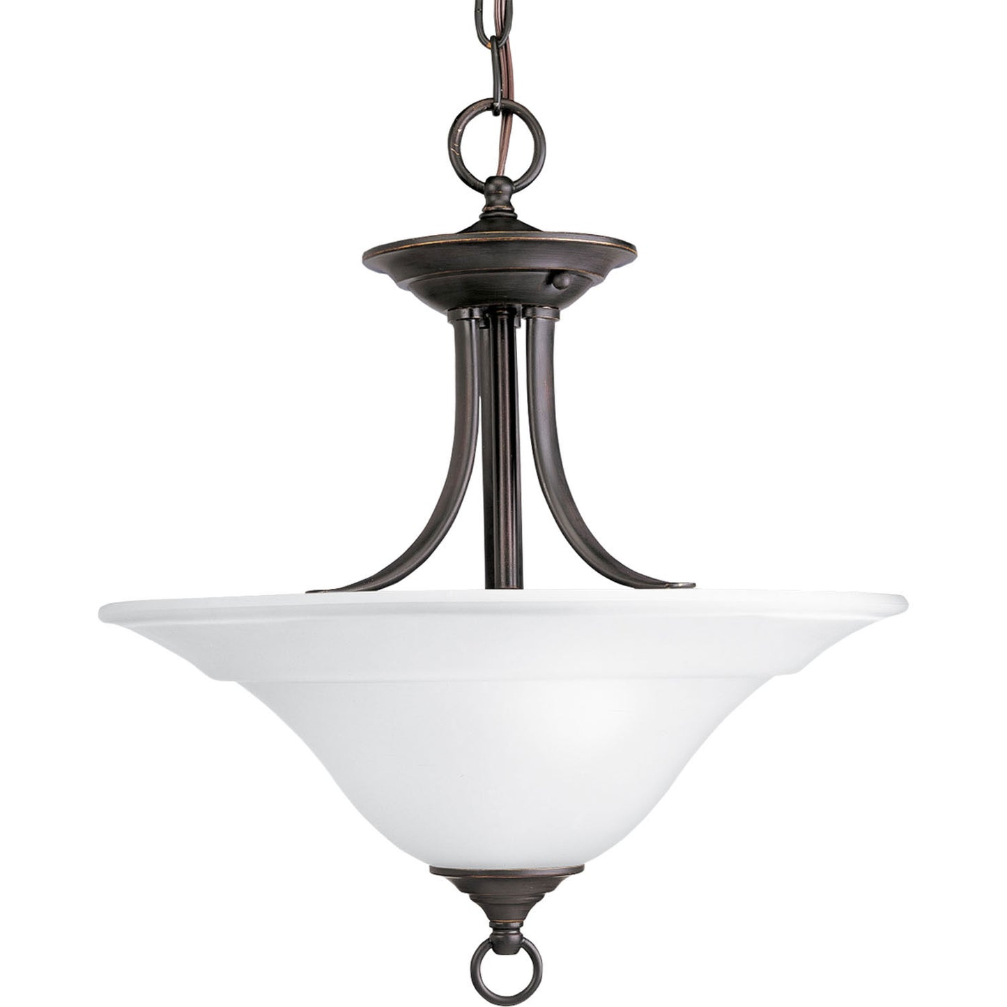 Progress Lighting - P3473-20 - Two Light Semi-Flush Mount - Trinity - Antique Bronze