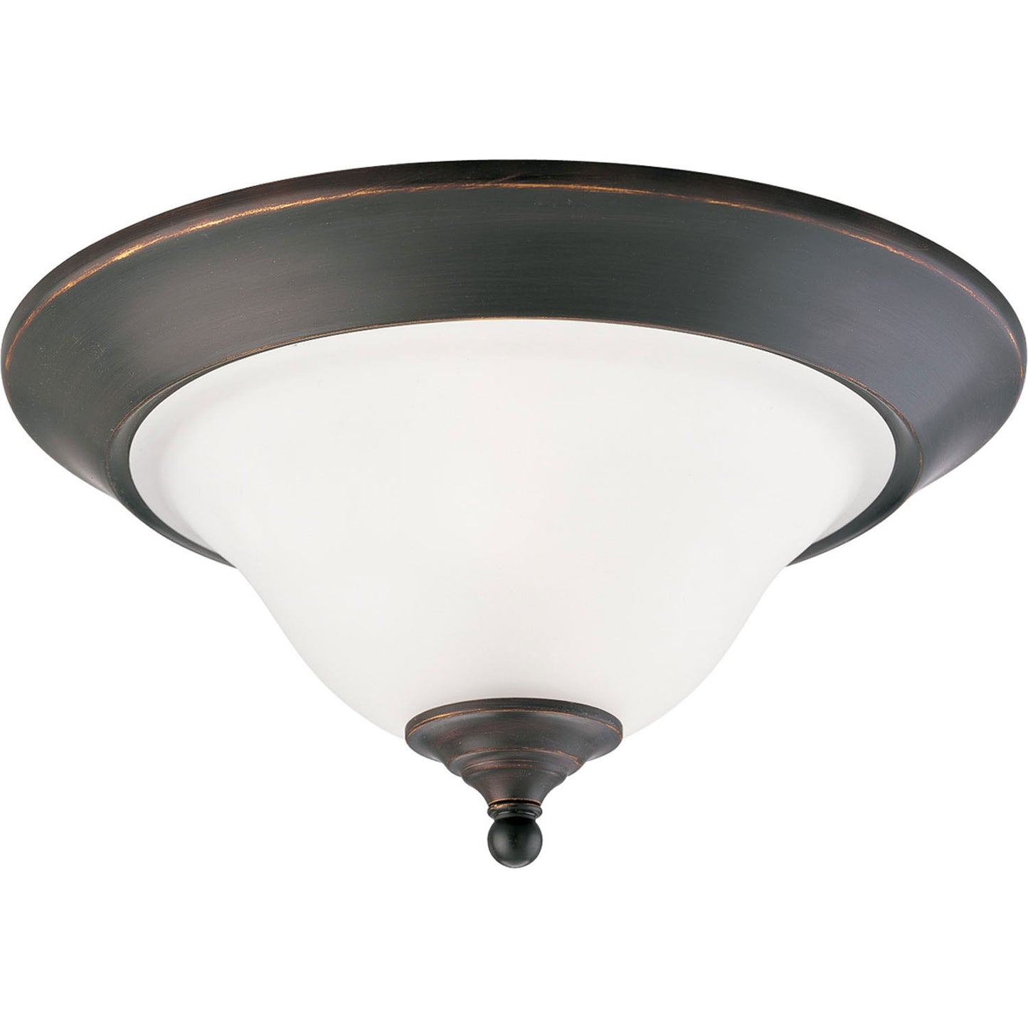 Trinity Two Light Flush Mount in Antique Bronze