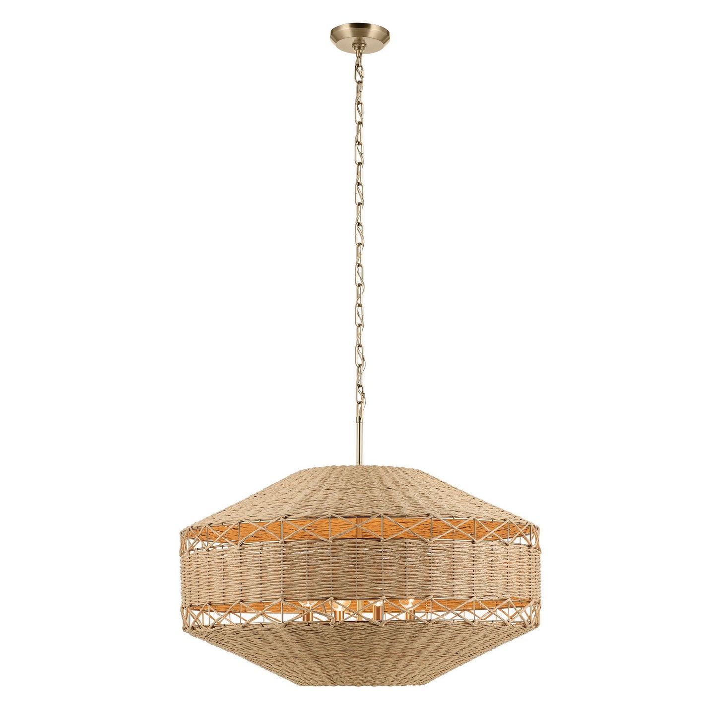 Lulo Four Light Pendant in Champagne Bronze