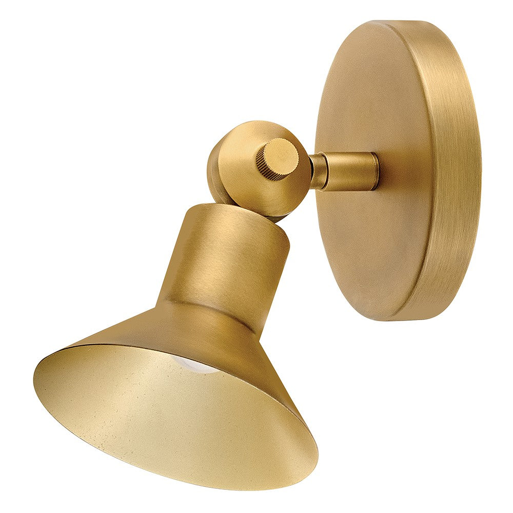 Dom LED Wall Sconce in Heritage Brass