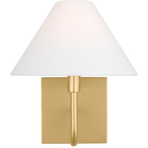 Eldon One Light Wall Sconce in Satin Brass