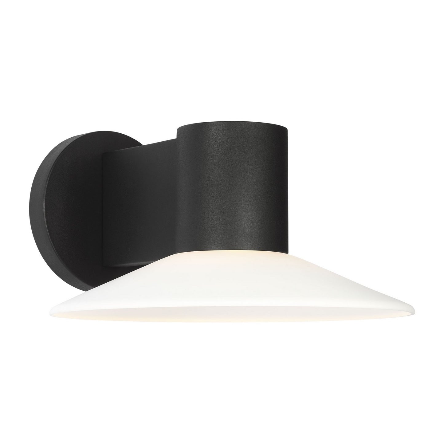 Focal LED Wall Lantern in Textured Black