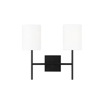 Key Two Light Wall Sconce in Midnight Black