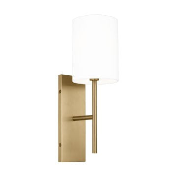 Key One Light Wall Sconce in Burnished Brass