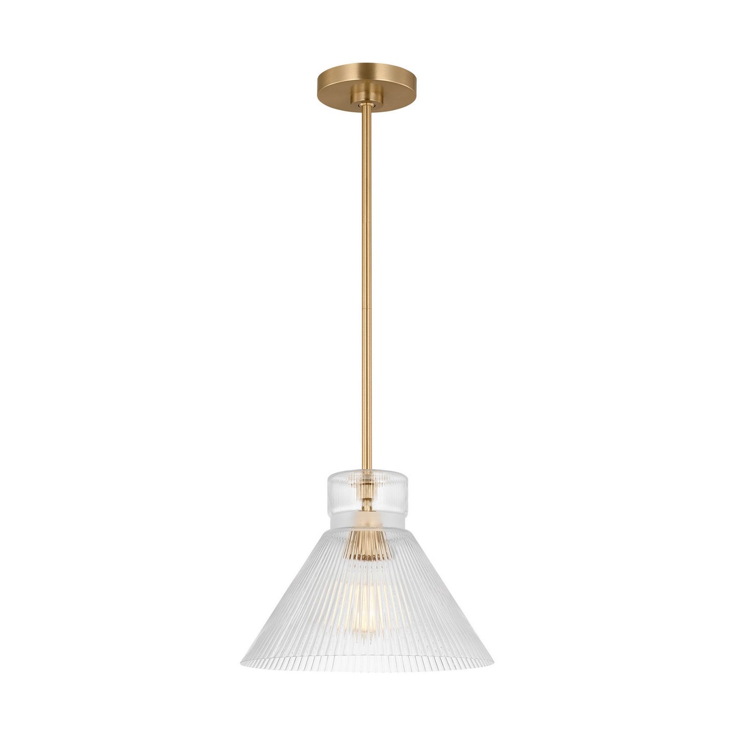 Liouet One Light Pendant in Satin Brass
