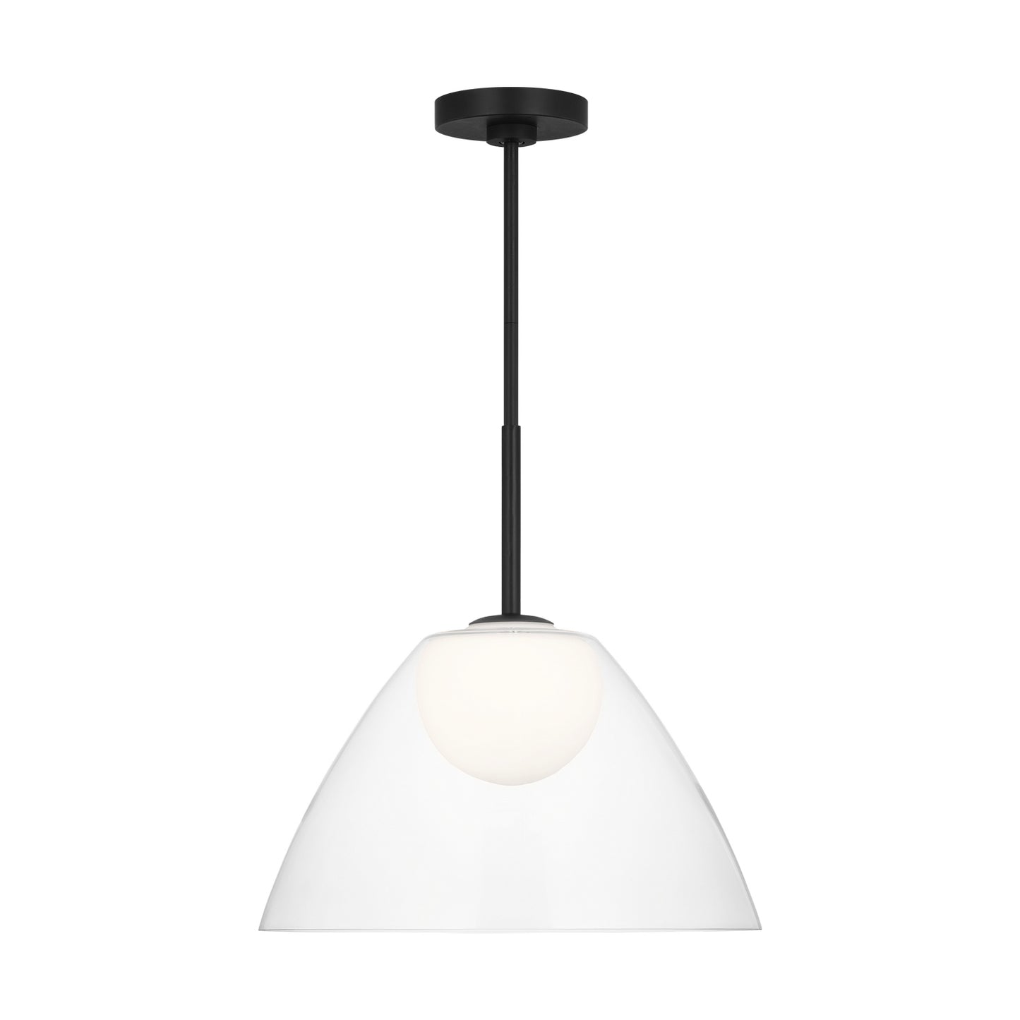 Suma One Light Pendant in Midnight Black
