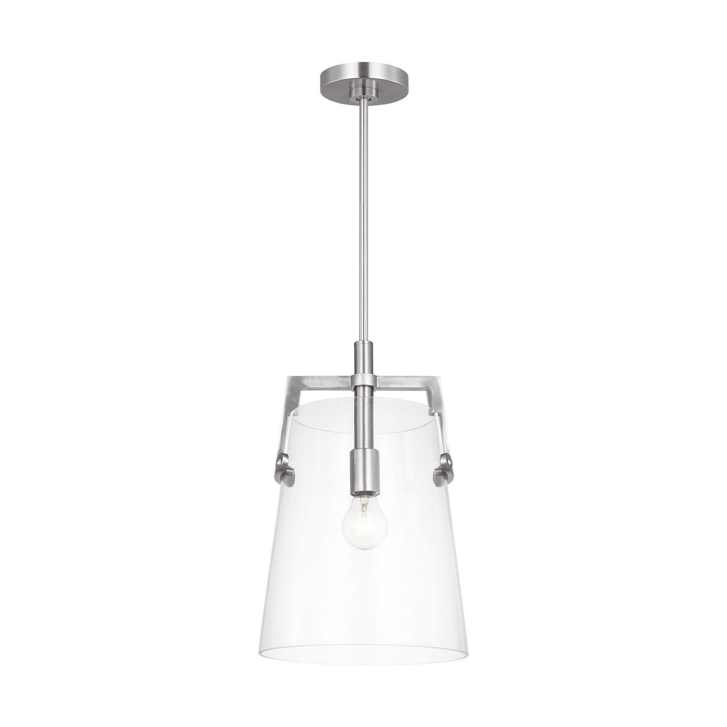 Crofton One Light Pendant in Brushed Nickel