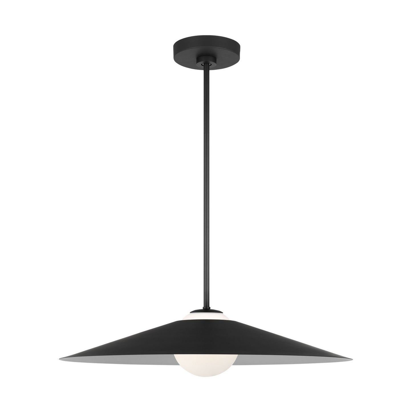 Astra One Light Pendant in Midnight Black