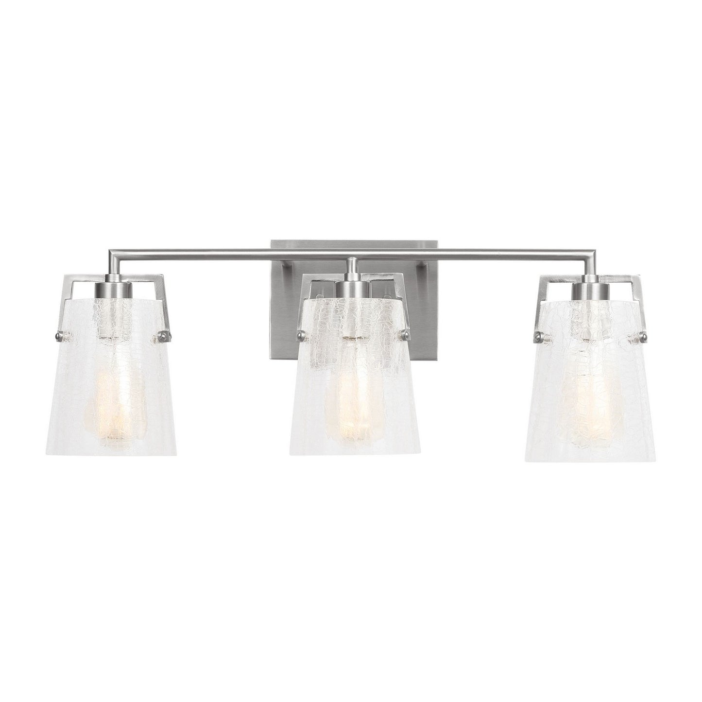Crofton Three Light Vanity in Brushed Nickel