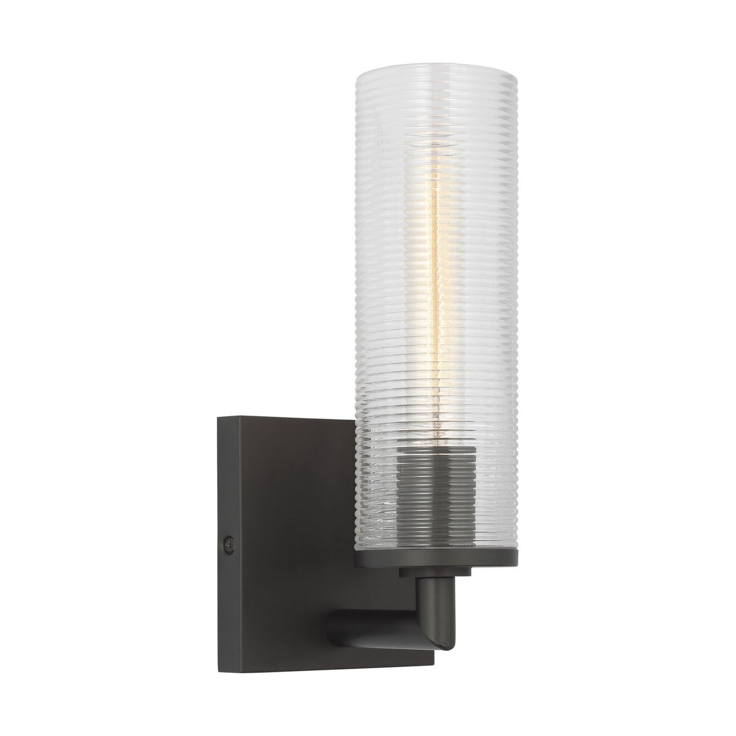Sarita One Light Wall Sconce in Midnight Black