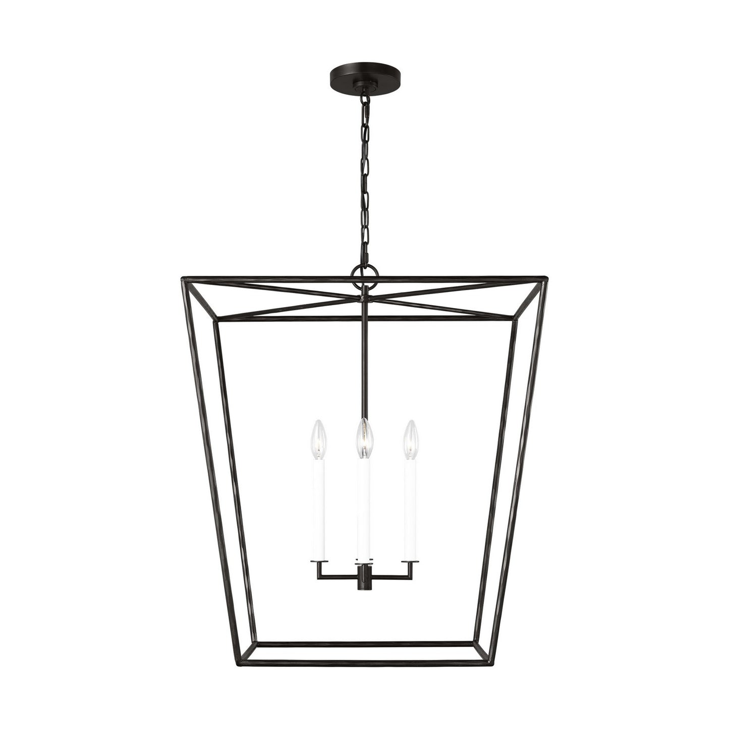 Viota Four Light Lantern in Aged Iron