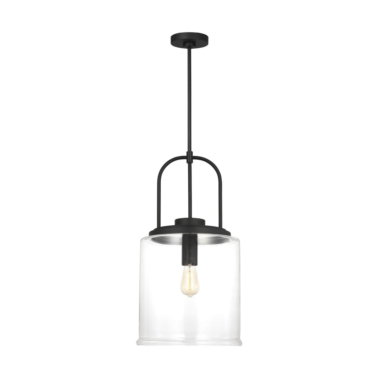 Anders One Light Pendant in Midnight Black