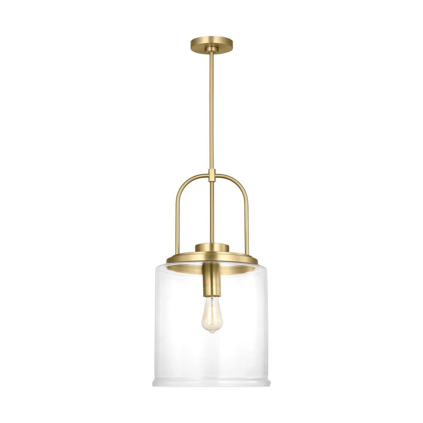 Anders One Light Pendant in Satin Brass