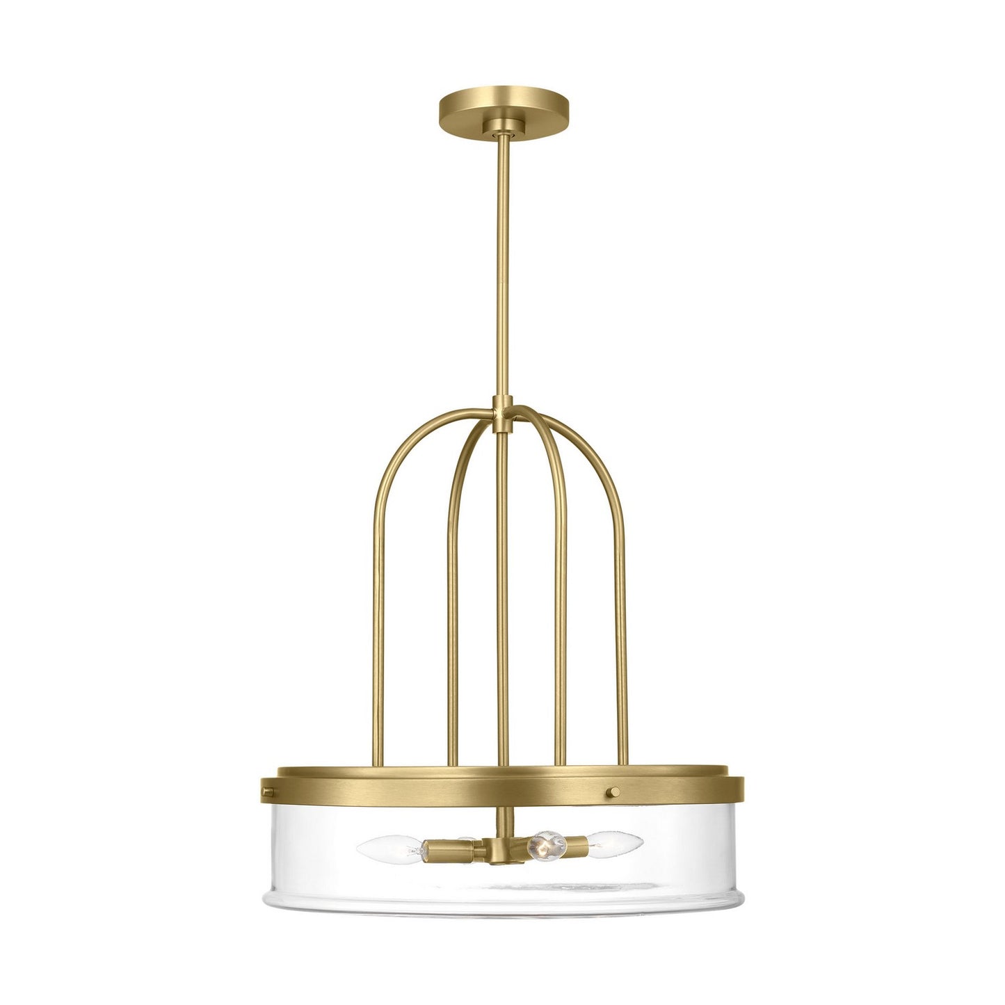 Anders Four Light Pendant in Satin Brass