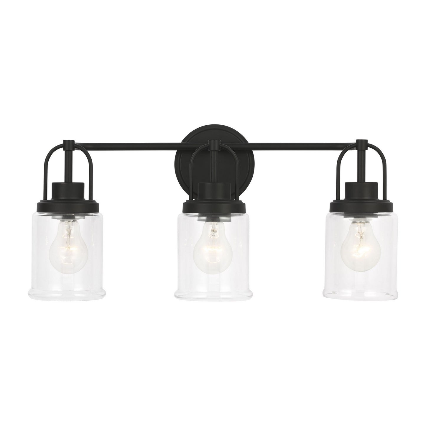 Anders Three Light Vanity in Midnight Black