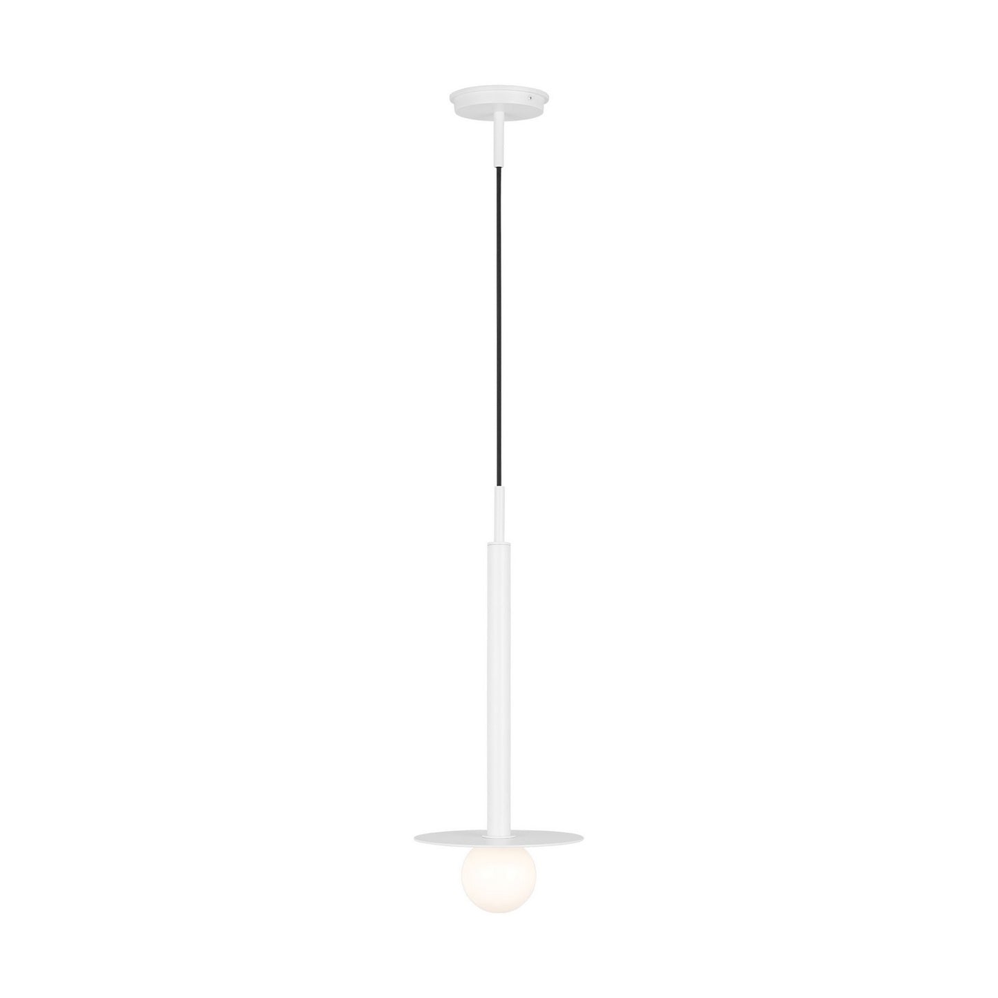 Nodes One Light Pendant in Matte White