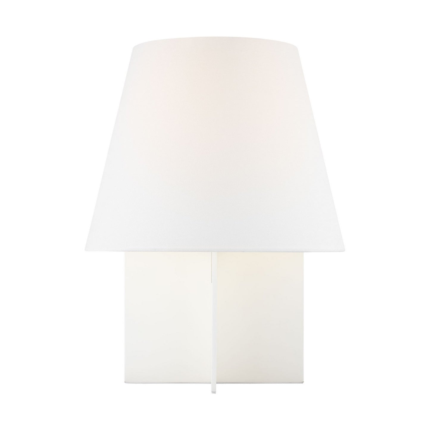 Blocco One Light Table Lamp in Soft Linen