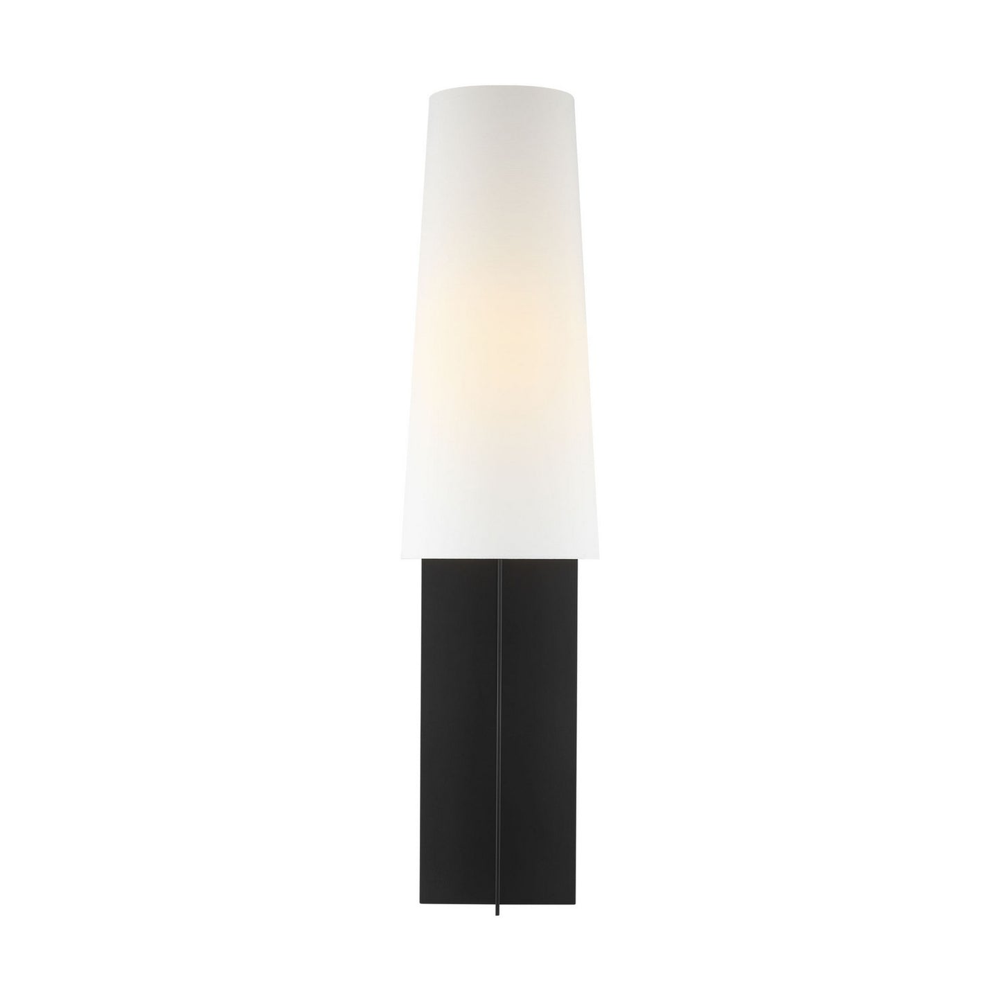 Blocco One Light Floor Lamp in Midnight Black