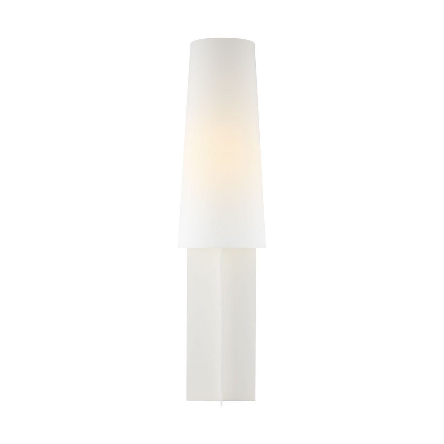 Blocco One Light Floor Lamp in Soft Linen
