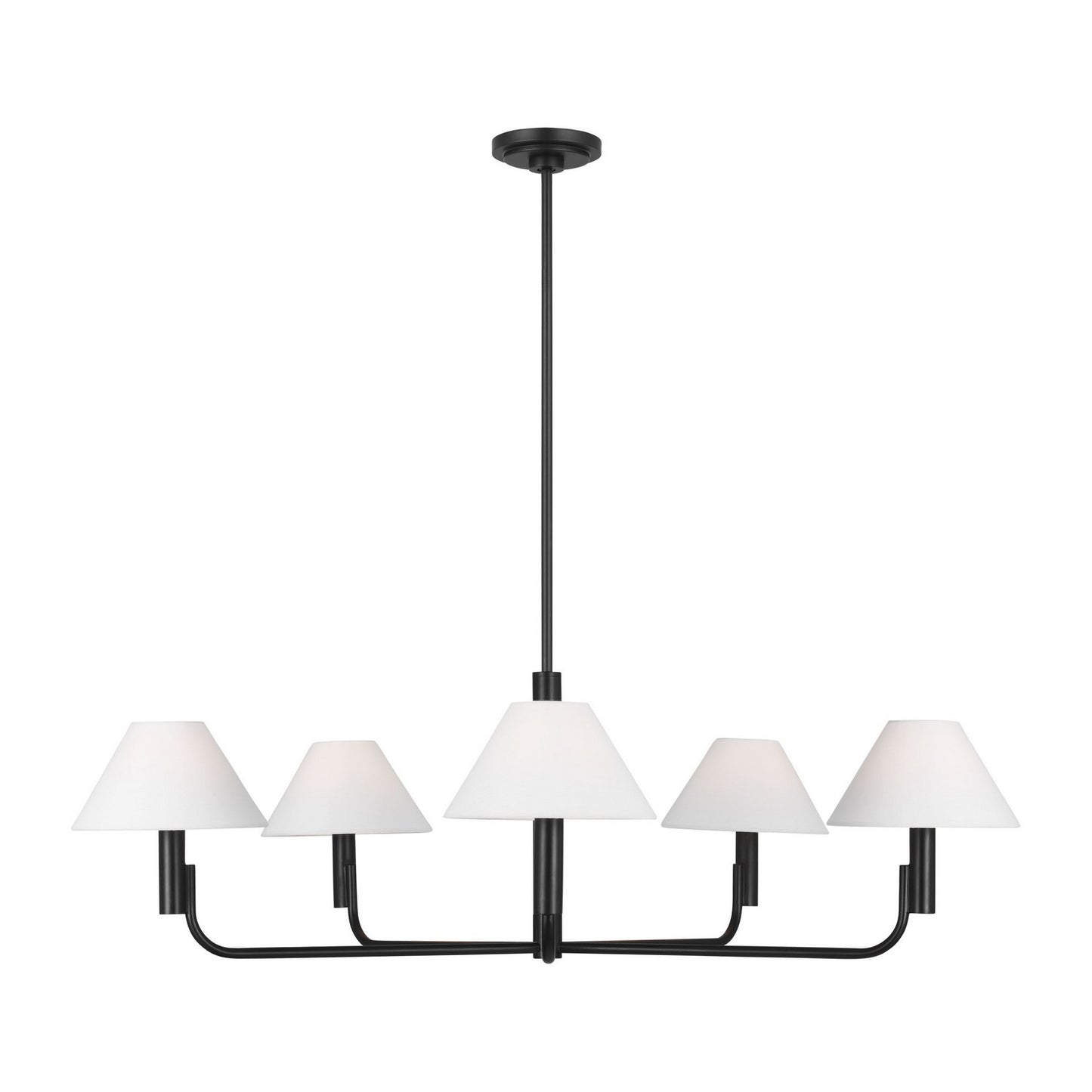 Colfax Five Light Chandelier in Aged Iron