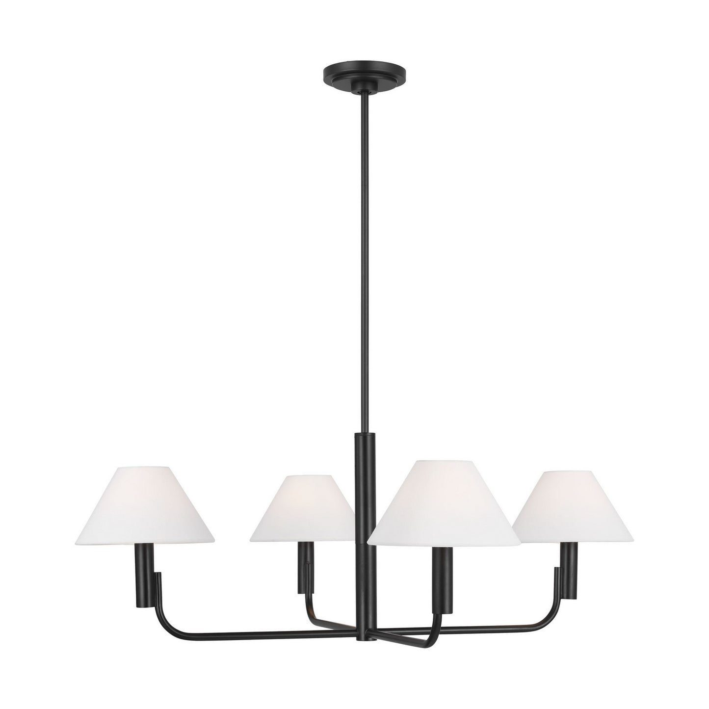 Colfax Four Light Chandelier in Aged Iron