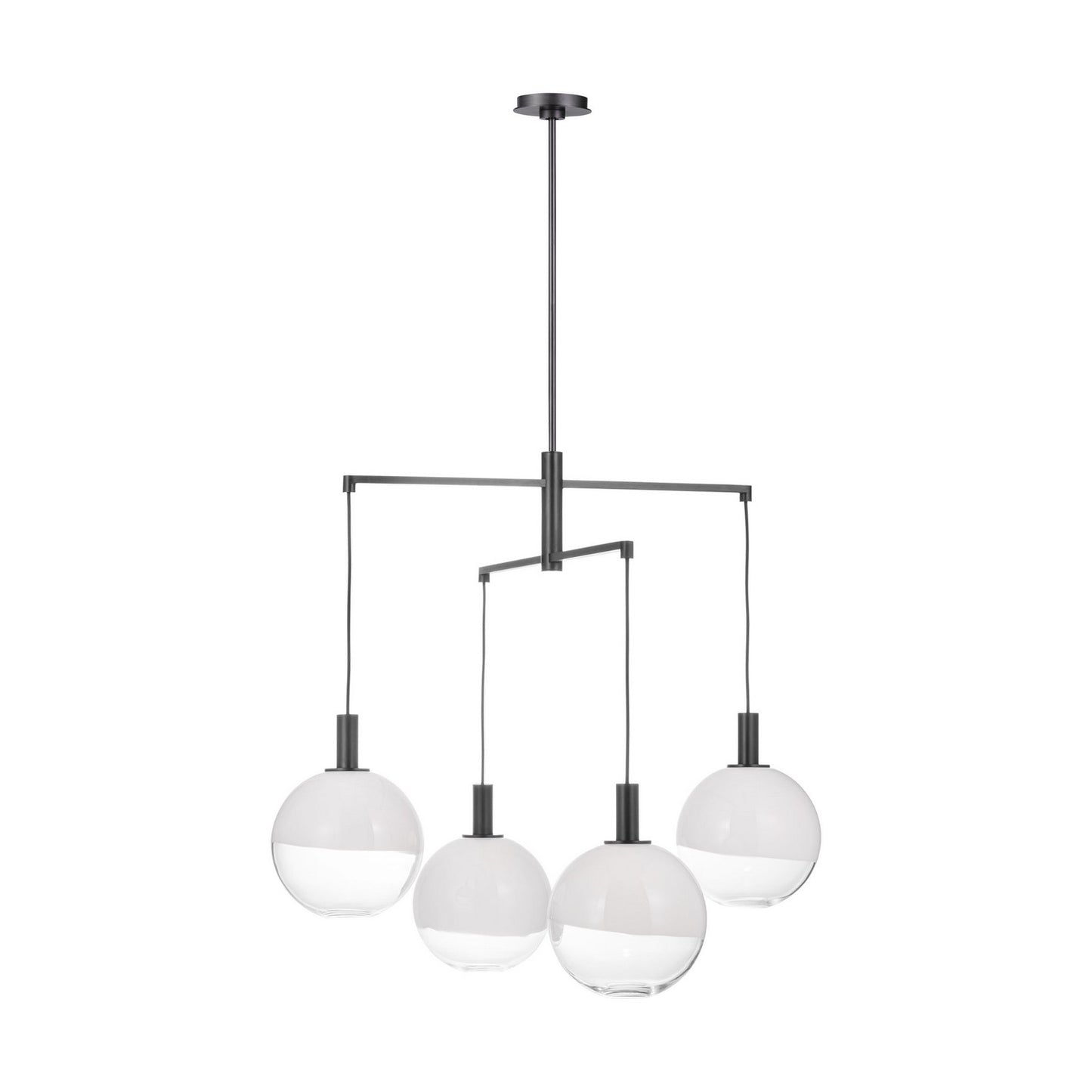 Torian Four Light Chandelier in Aged Iron