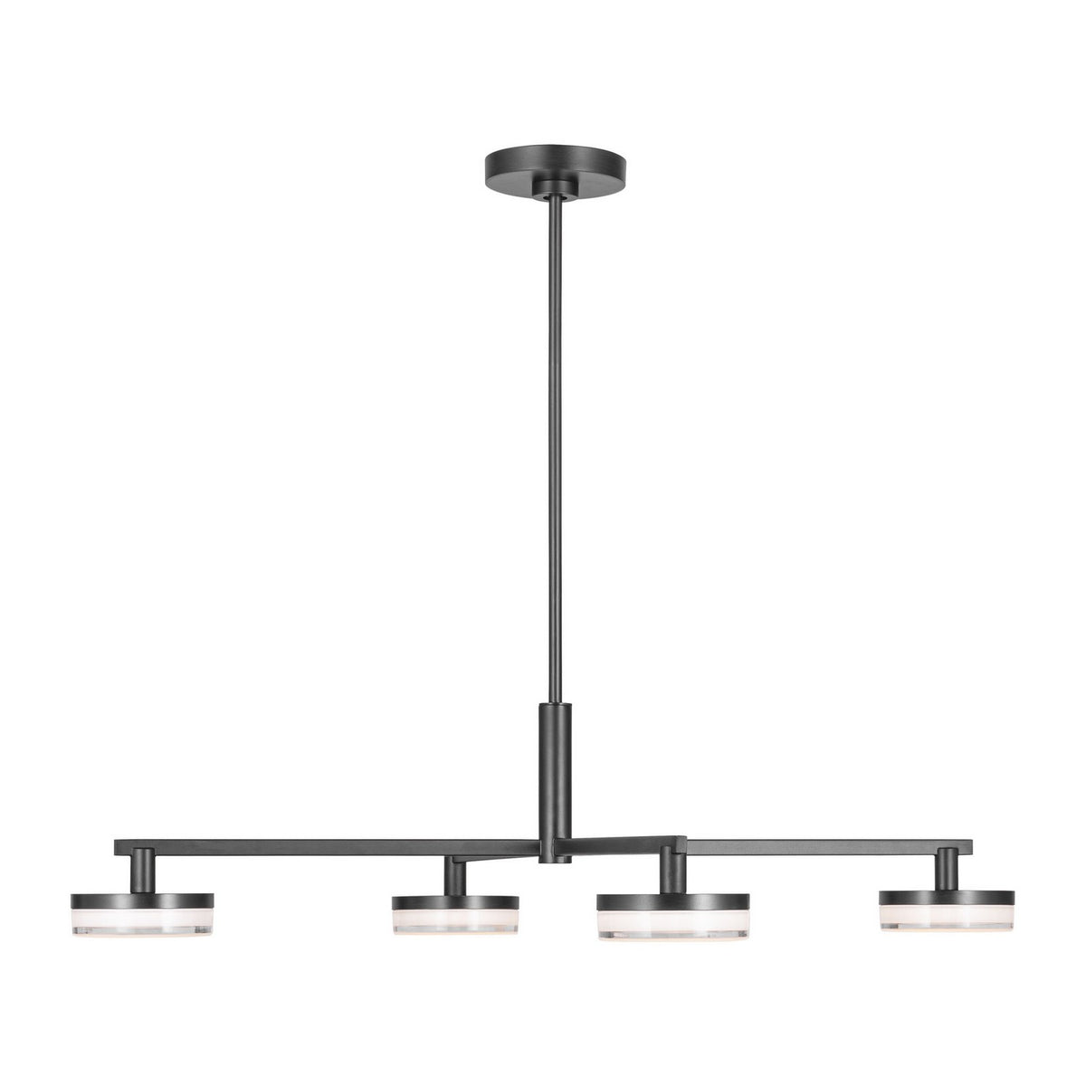 Khan LED Chandelier in Aged Iron