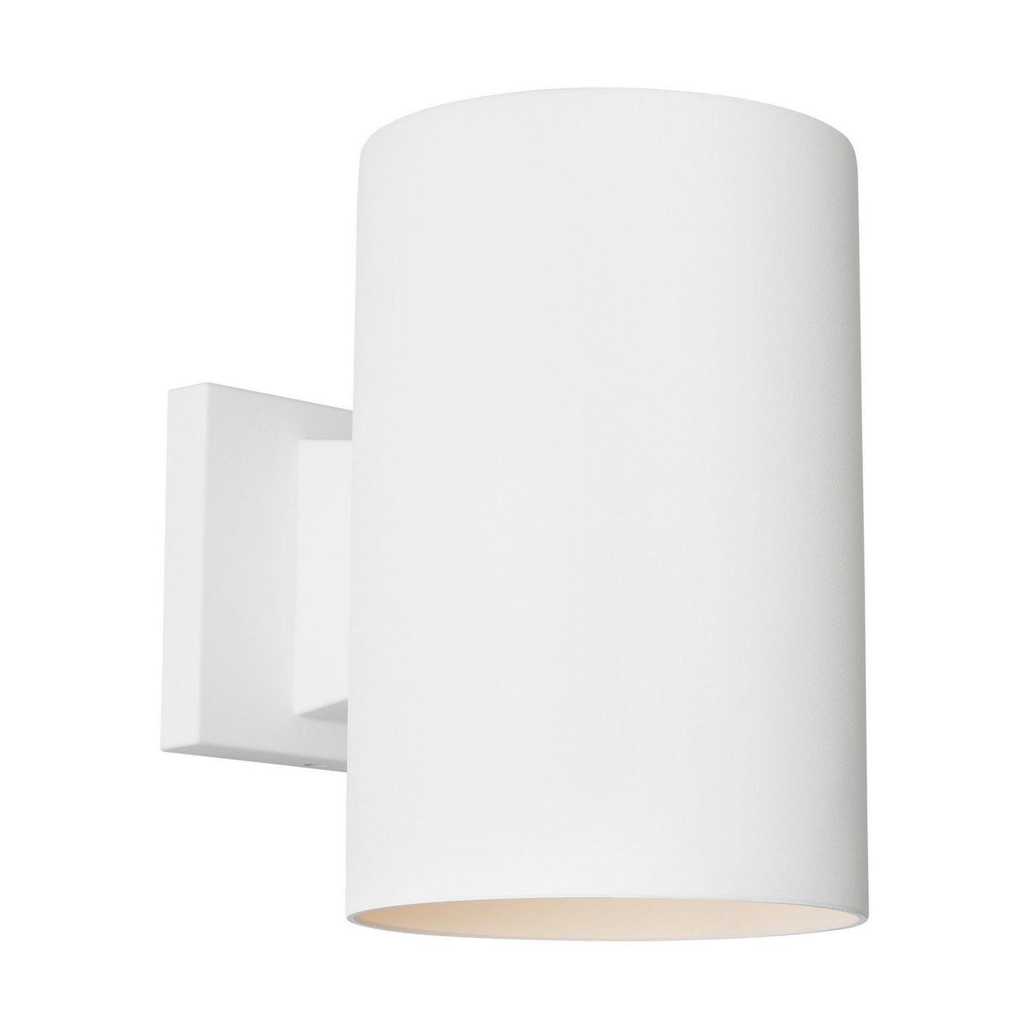 Outdoor Cylinders One Light Wall Lantern in Outdoor Textured White