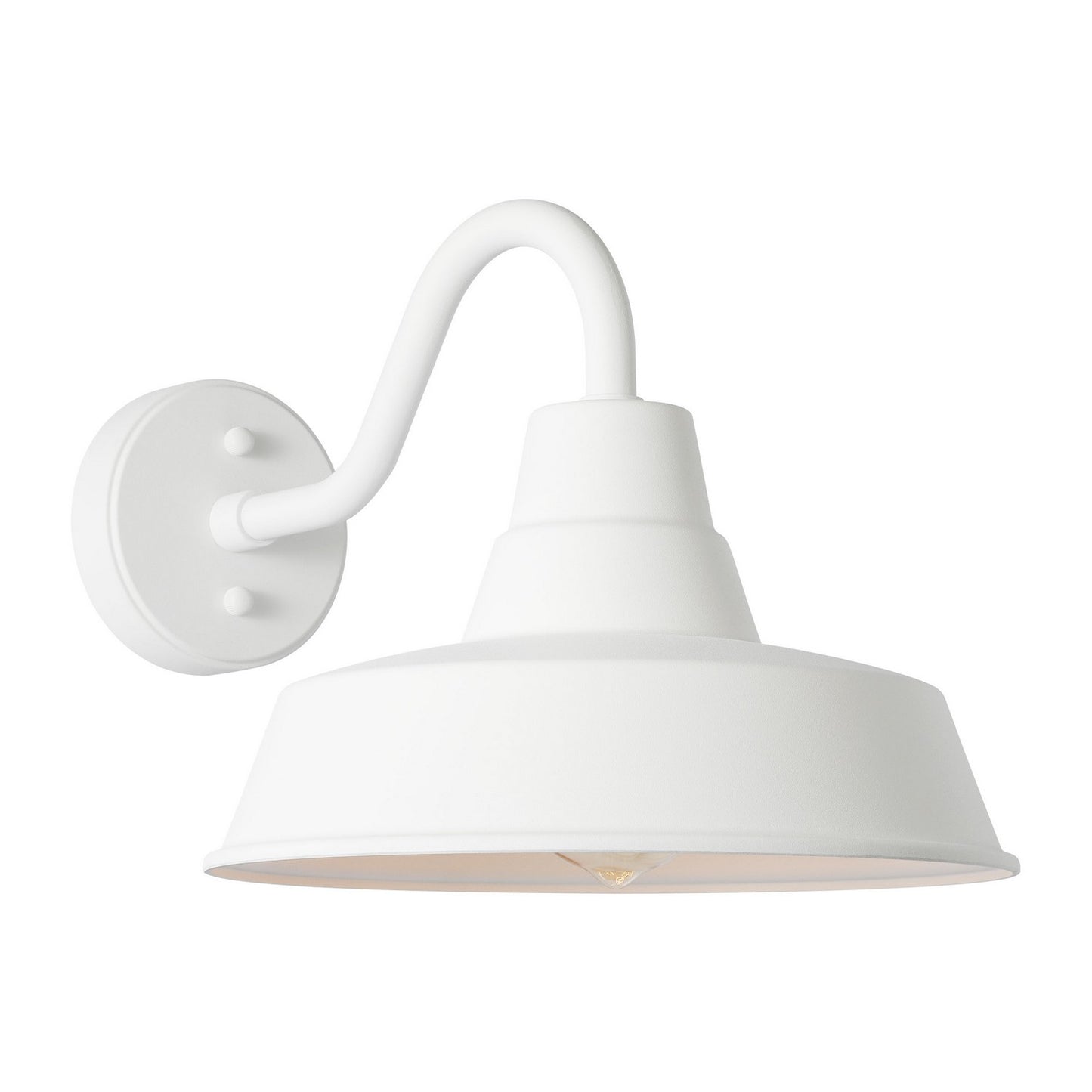 Barn Light One Light Wall Lantern in Outdoor Textured White