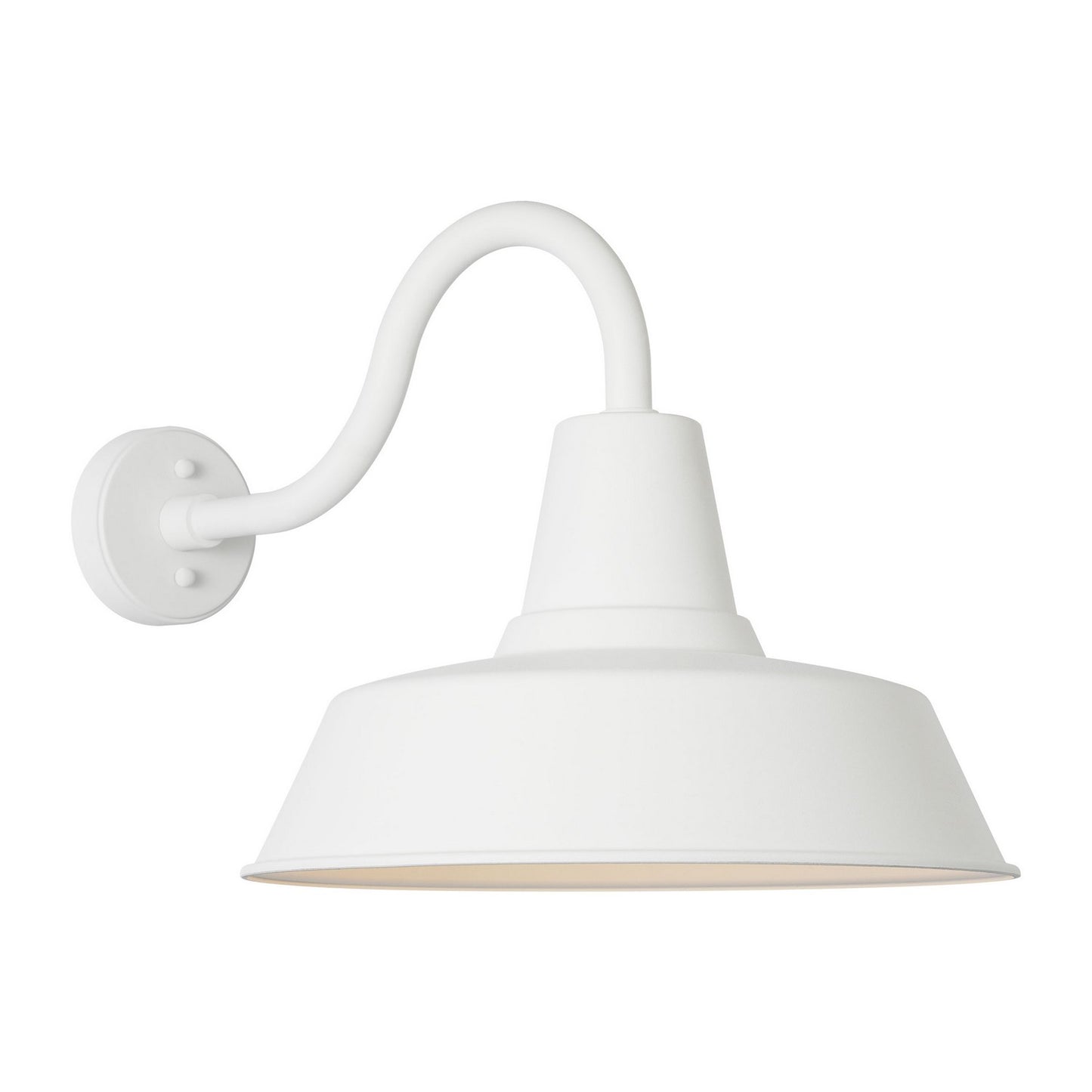 Barn Light One Light Wall Lantern in Outdoor Textured White
