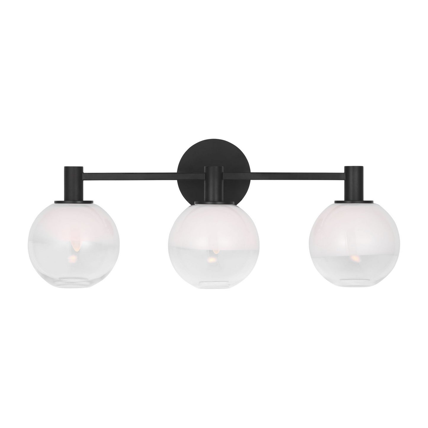 Torian Three Light Vanity in Aged Iron