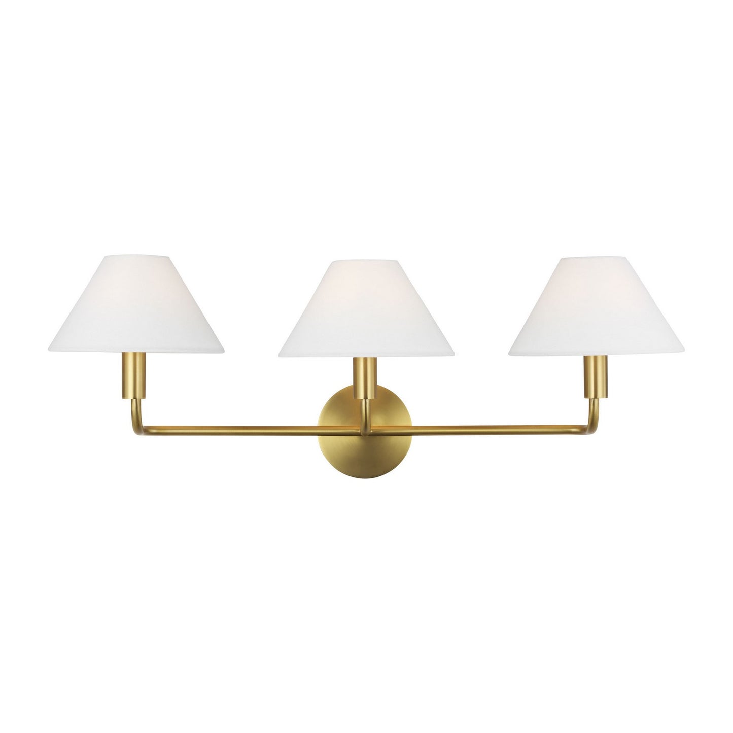 Colfax Three Light Wall Sconce in Burnished Brass