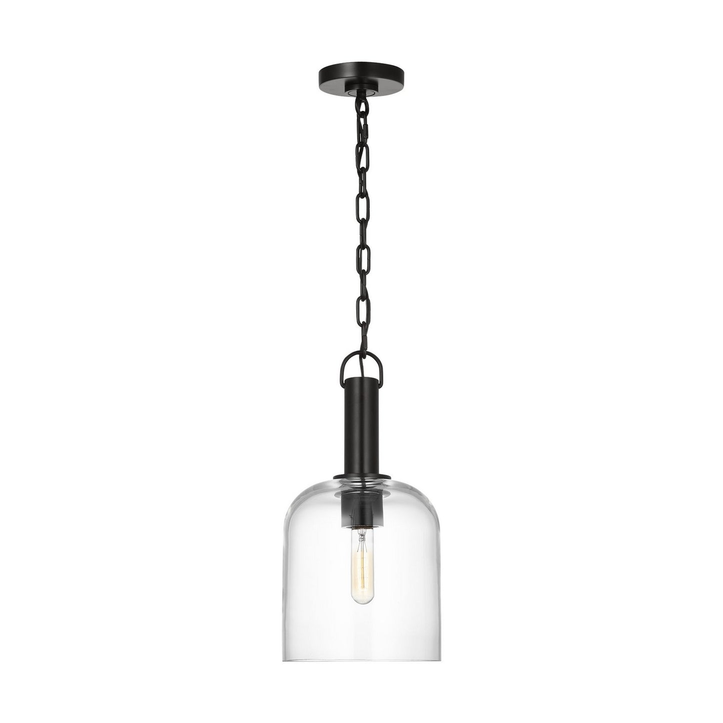 Hartley One Light Pendant in Aged Iron