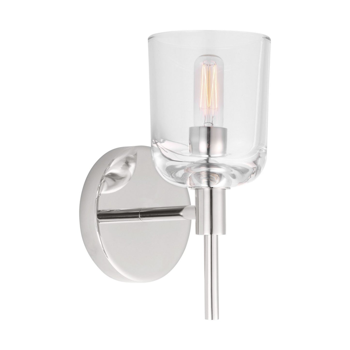 Hartley One Light Wall Sconce in Polished Nickel